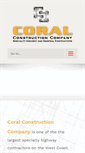 Mobile Screenshot of coralconstruction.com