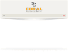 Tablet Screenshot of coralconstruction.com